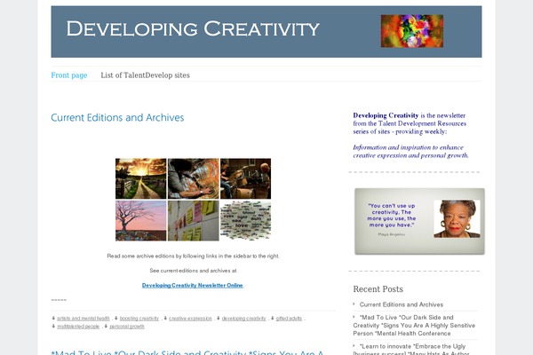 WordPress website example screenshot