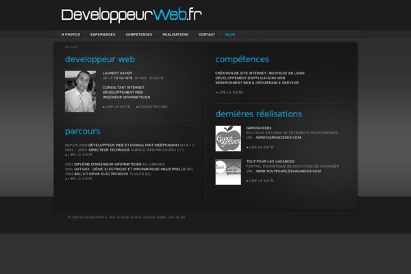developpeurweb.fr site used Freicurv_v2