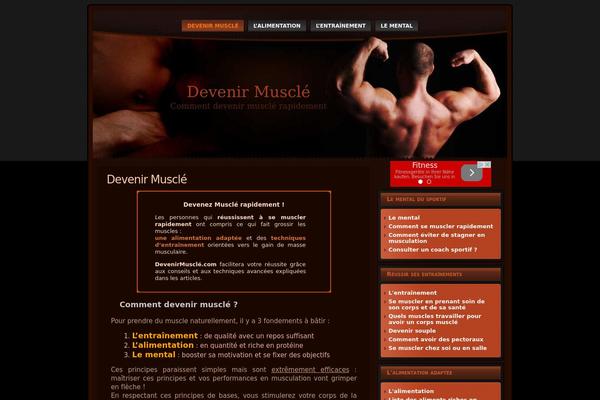 devenirmuscle.com site used Bodybuilding_blog_wp