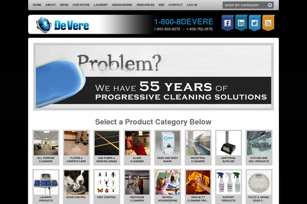 deverechemical.com site used Storefront-2.2.4