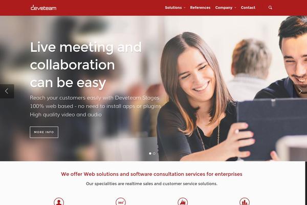 Salient theme site design template sample