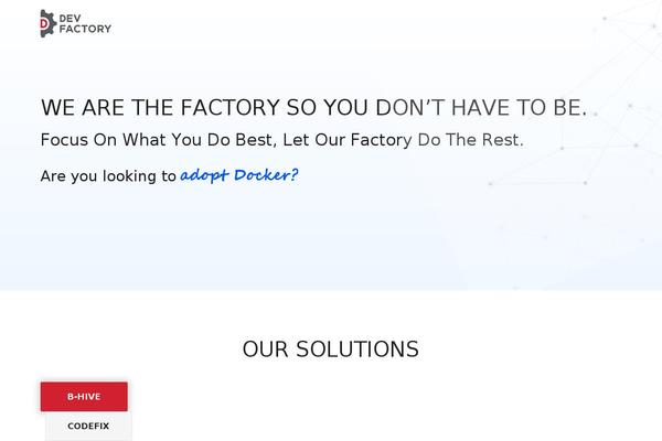 devfactory.com site used Devfactorytheme