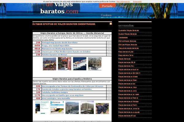 deviajesbaratos.com site used Viajar