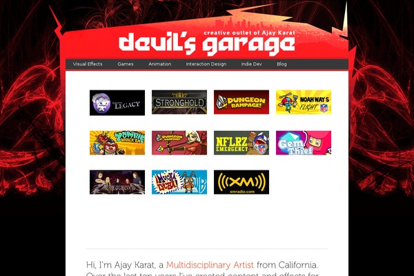 devilsgarage.com site used Sidelined