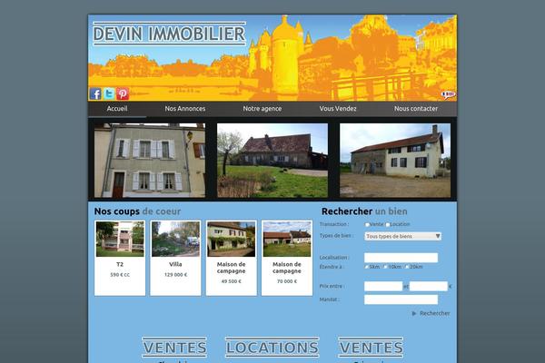 devin-immobilier.com site used Devin