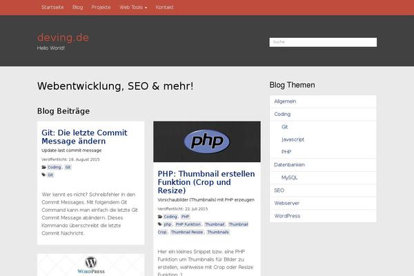 deving.de site used Wp-bs-theme