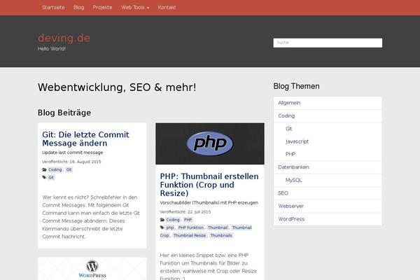 deving.de site used Wp-bs-theme-child