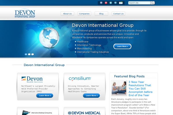 devonintlgroup.com site used Dig