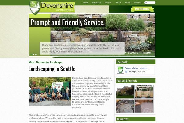 Devonshire theme site design template sample