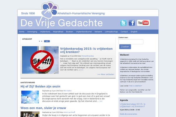 devrijegedachte.nl site used Devrijegedachte