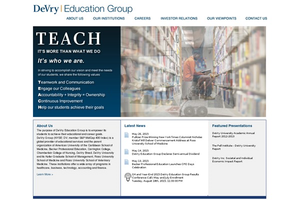 devryinc.com site used Devryreg2015