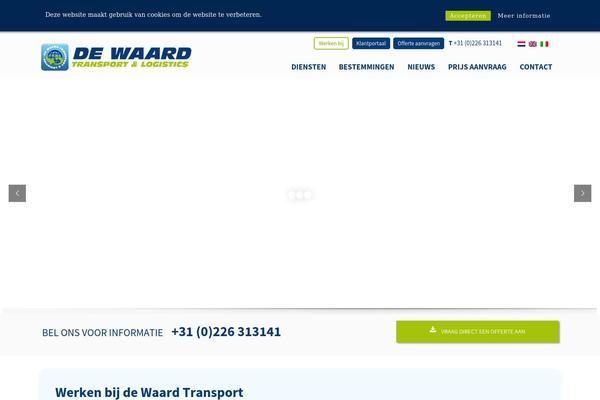 dewaardtransport.nl site used Dewaardtransport