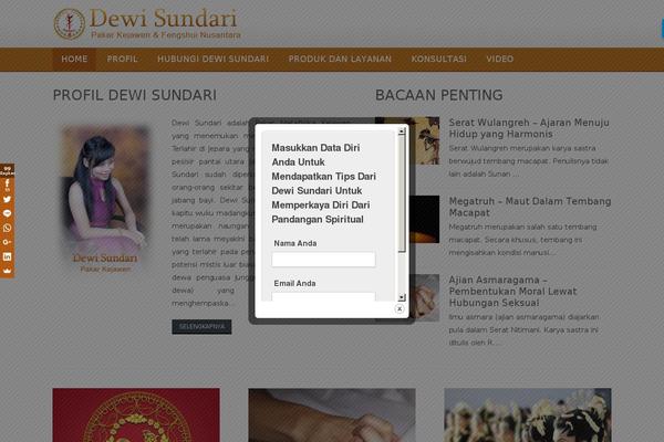 dewisundari.com site used Sundari