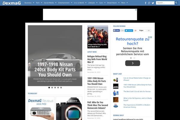 Max Mag theme site design template sample