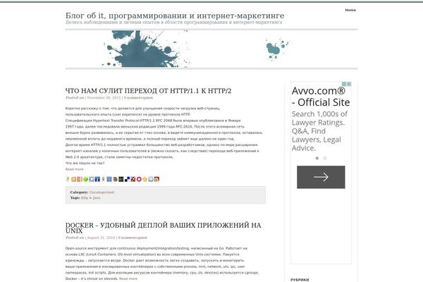 dezhik.ru site used Elements of SEO