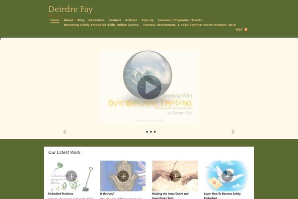Olya theme site design template sample