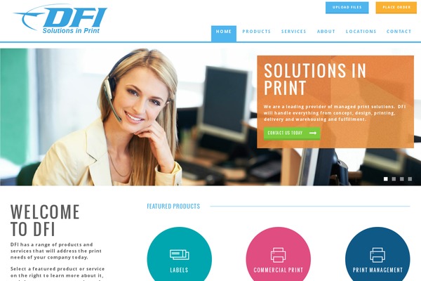 Dfi theme site design template sample