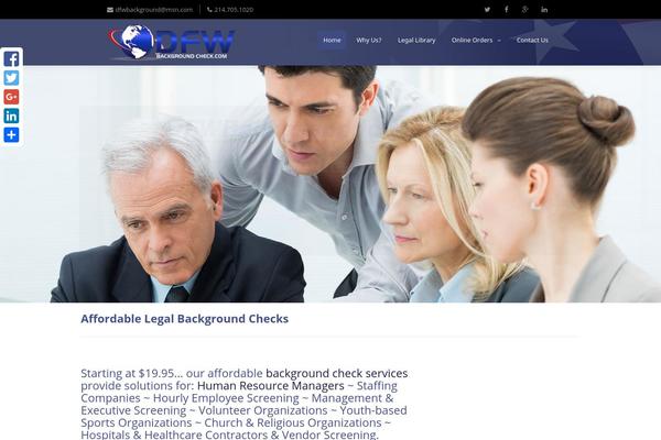 WordPress website example screenshot