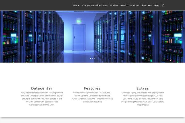 Divi theme site design template sample