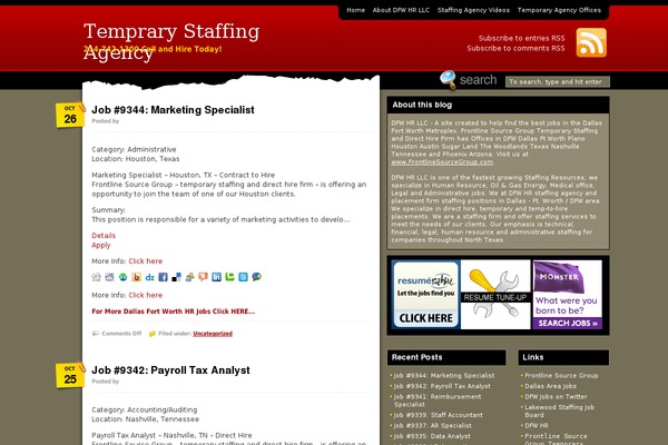 WordPress website example screenshot