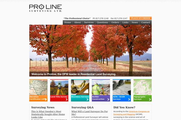 dfwlandsurveyors.com site used Proline