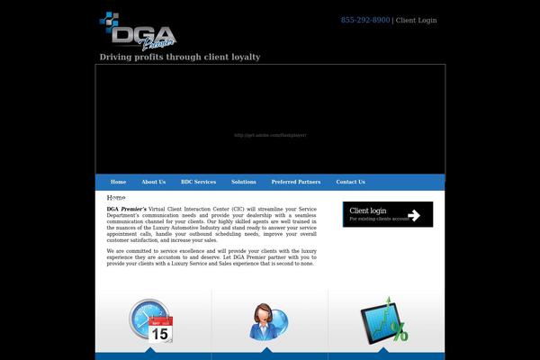Dga theme site design template sample
