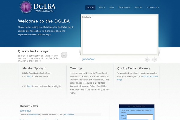 dglba.org site used Bluelight