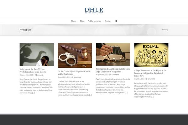 WordPress website example screenshot