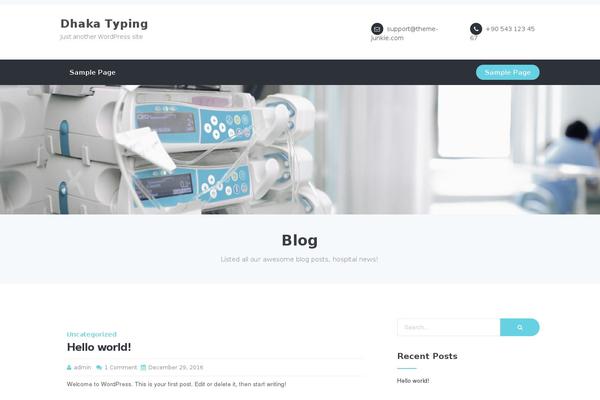 WordPress website example screenshot