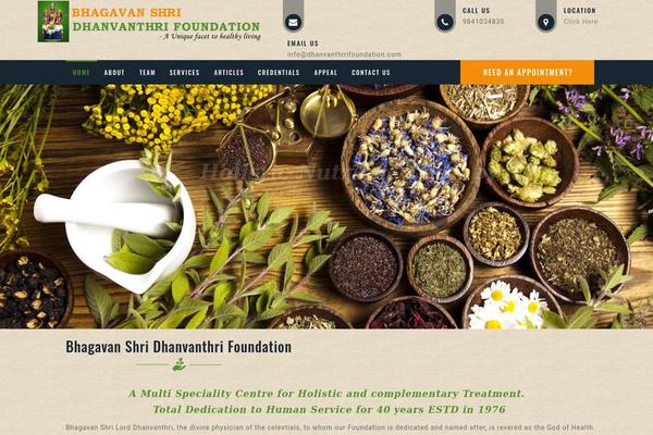 dhanvanthirifoundation.com site used Dhanvanthiri