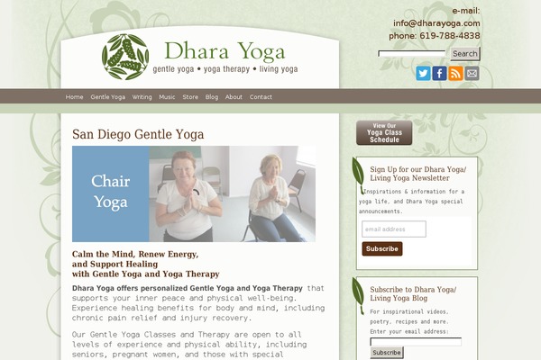 dharayoga.com site used Dhara