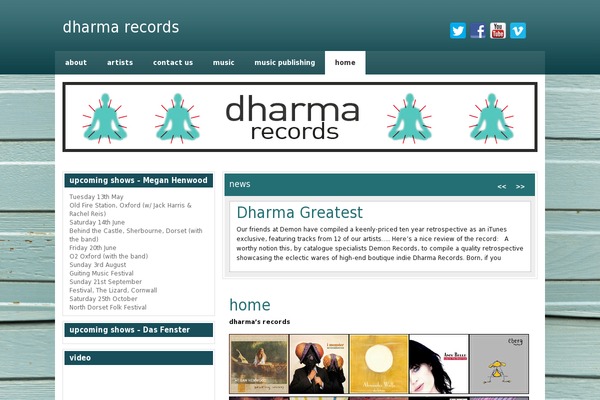 dharmarecords.co.uk site used Siri