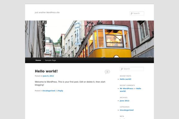 WordPress website example screenshot