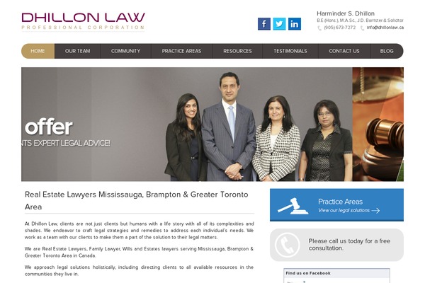 dhillonlaw.ca site used Dhillonlaw