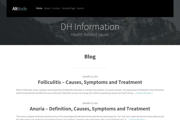 dhinfo.org site used Altitude Lite