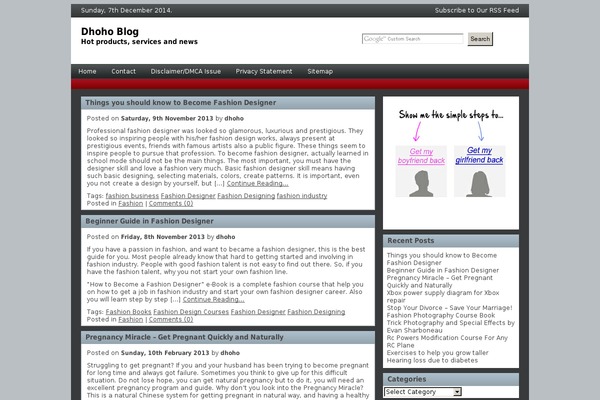 WordPress website example screenshot