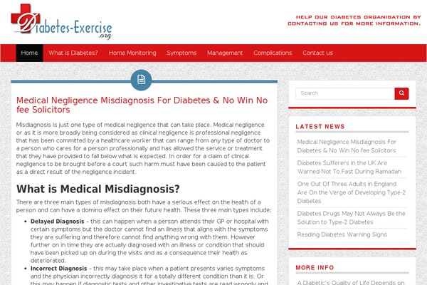 diabetes-exercise.org site used WP ThemingStrap