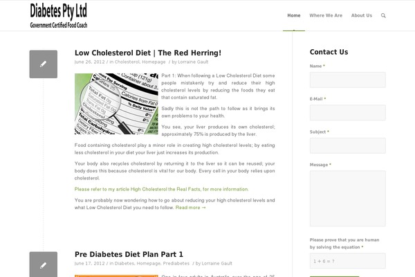 WordPress website example screenshot