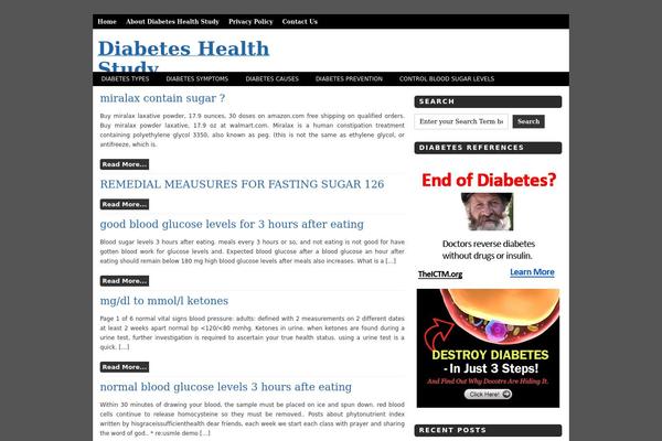 diabeteshealthstudy.com site used Techmaish