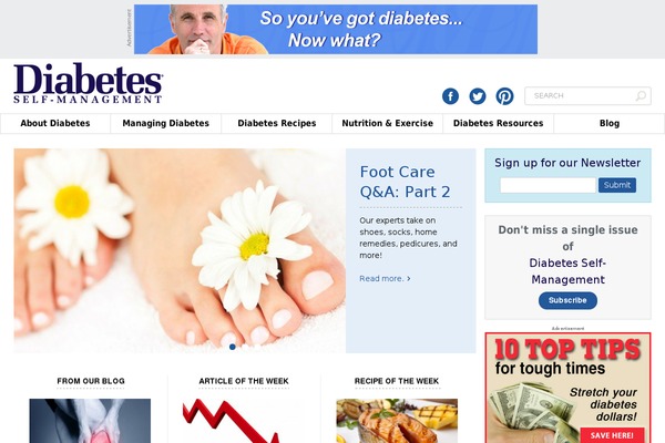 diabetesselfmanagement.com site used Madavor