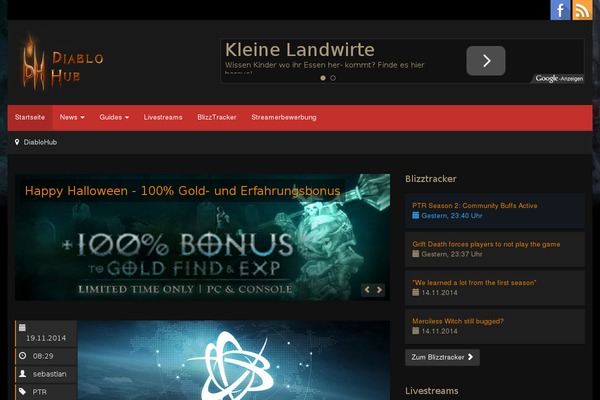 WordPress website example screenshot