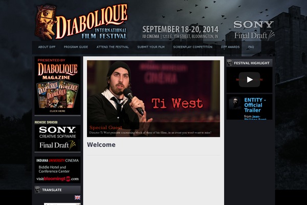 diaboliquefilmfestival.com site used iMovies