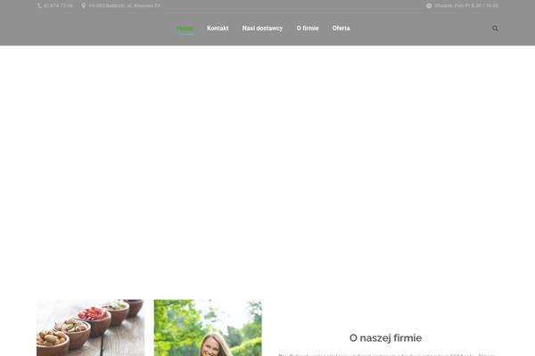 The7 Child theme site design template sample
