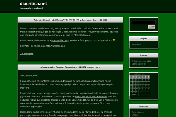 diacritica.net site used Terminally