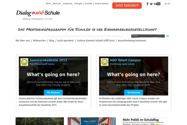 dialogmachtschule.de site used Rocketwebsite