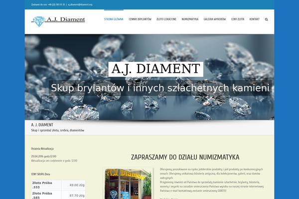 diament.org site used Avada