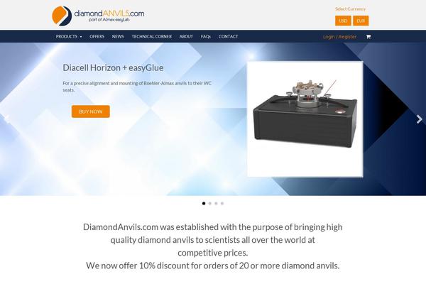 diamondanvils.com site used Diamondanvils