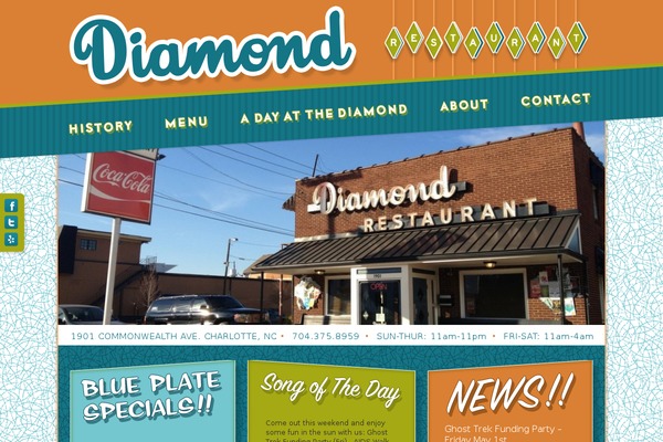 Diamond theme site design template sample