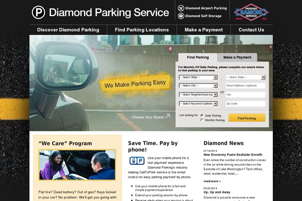 diamondparking.com site used Parking