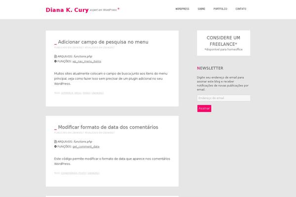 dianakcury.com site used Dianakc